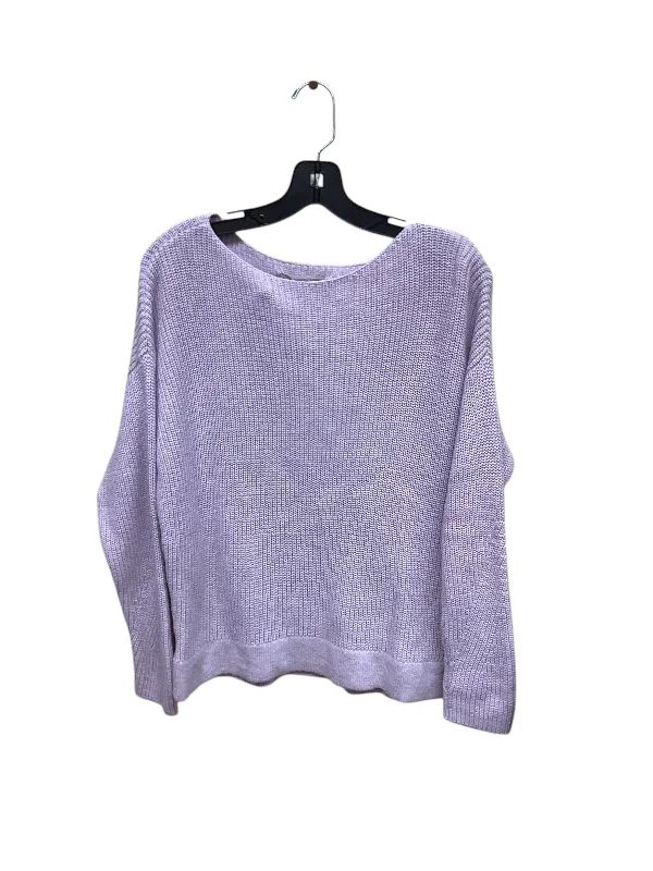 Women's Sweetheart Collar SweatersSweater By Loft In Purple, Size: S