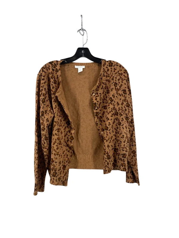 Women's Greek Wool SweatersSweater Cardigan By H&m In Animal Print, Size: L