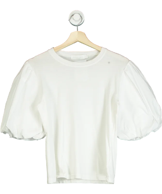 Women's Low Collar SweatersJonathan SImkhai White Denise Top UK S