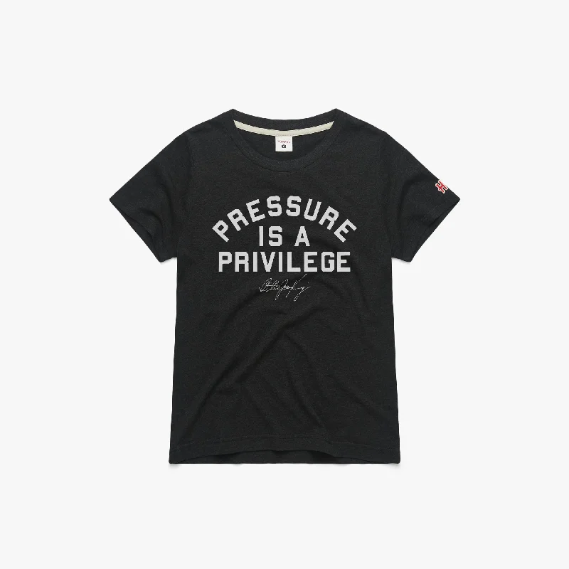 Women's Blouse with Notched CollarWomen's Pressure Is A Privilege