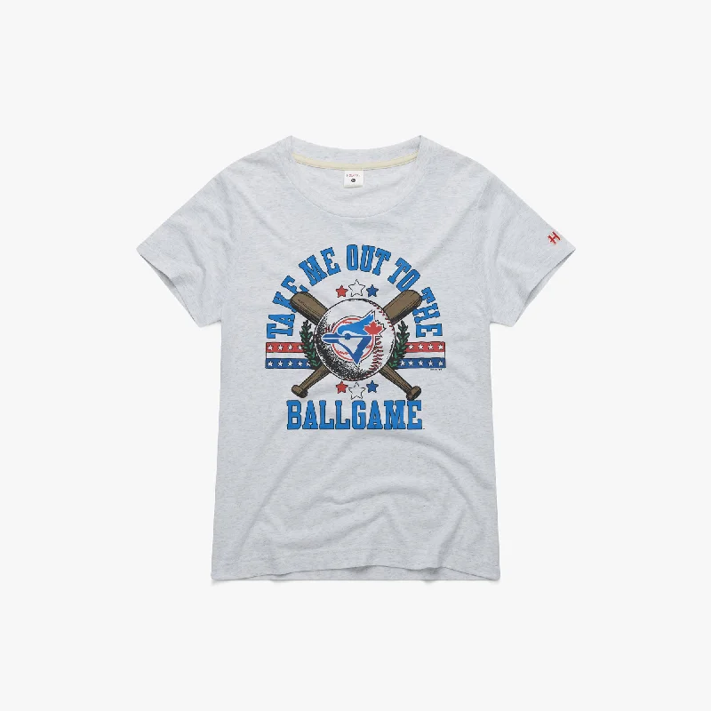 Women's Blouse with V-Shaped CollarWomen's Toronto Blue Jays Take Me Out To The Ballgame