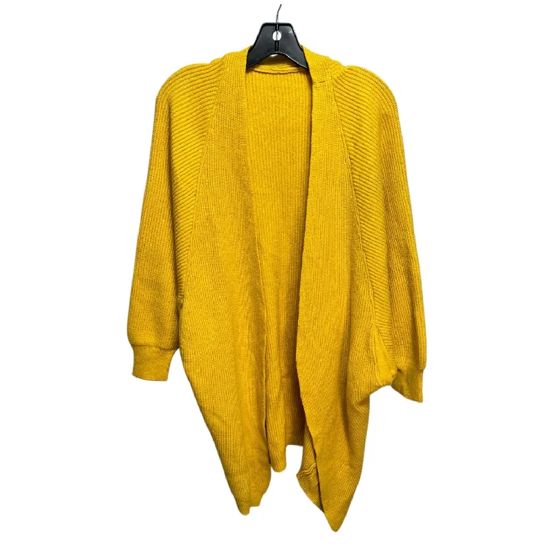 Women's Notched Collar SweatersSweater Cardigan Unbranded In Yellow, Size: M