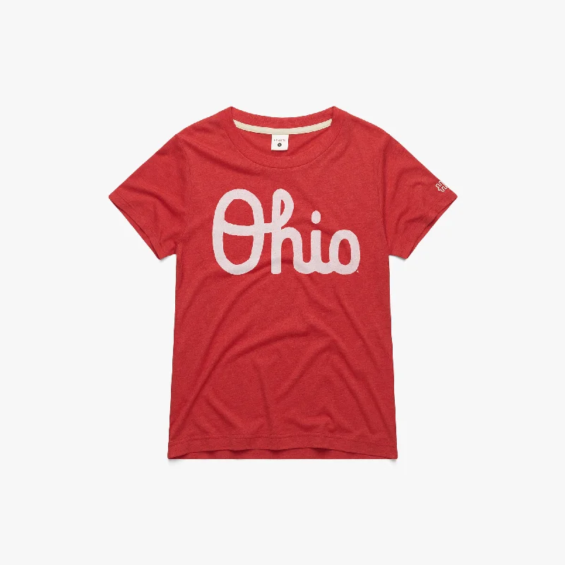 Women's Blouse with Notched CollarWomen's Script Ohio