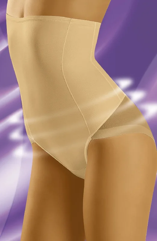 stretchable satin panties with a sheer lace waistbandWolbar Suprima