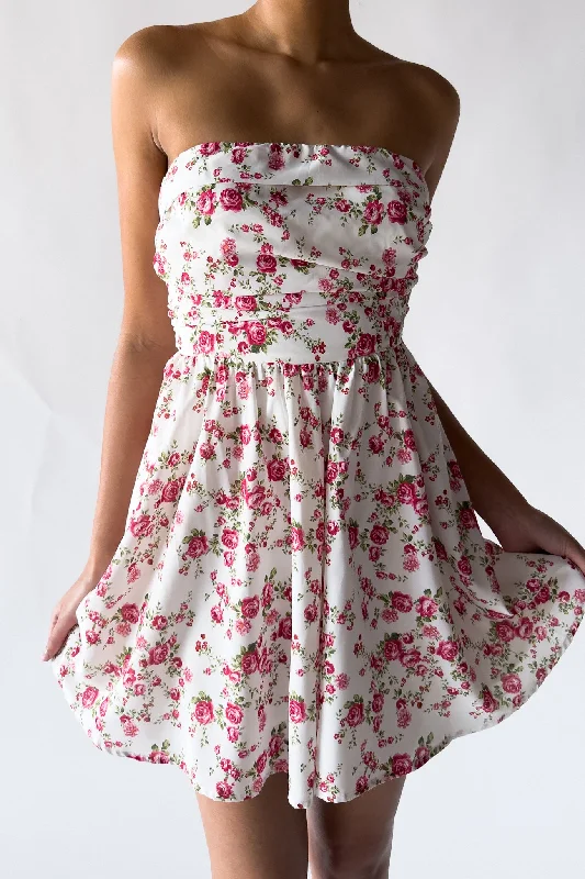 Women's Strapless DressesVanessa Floral Mini Dress