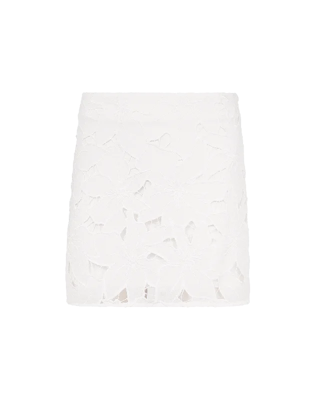 Women's Straight Hem SkirtsGiorgia Mini Skirt - Off White