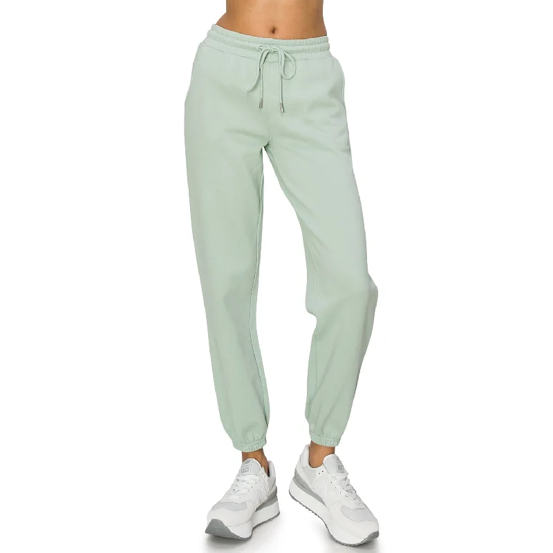 Women's Jodhpurs with Wide CollarCloud Fleece Sweatpants - Sage Green