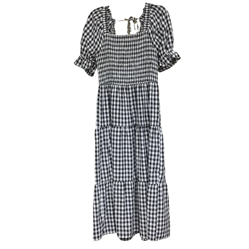 Women's Low Collar DressesDress Casual Maxi By Clothes Mentor In Black & White, Size: Xl