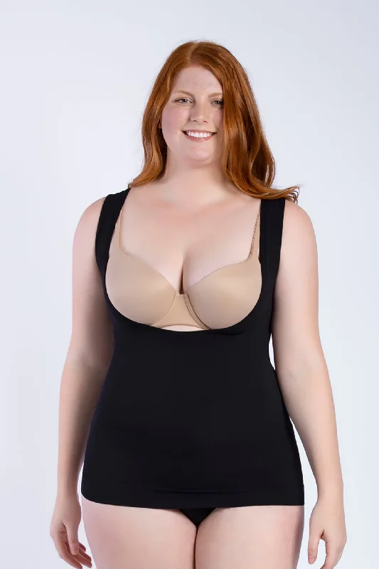 butt-enhancing shapewear for jeansEssential open bust control tank