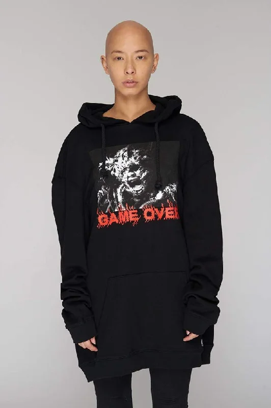 Women's Hooded Sweatshirts with Drawstring WaistGame Over Hooded Sweatshirt - Unisex