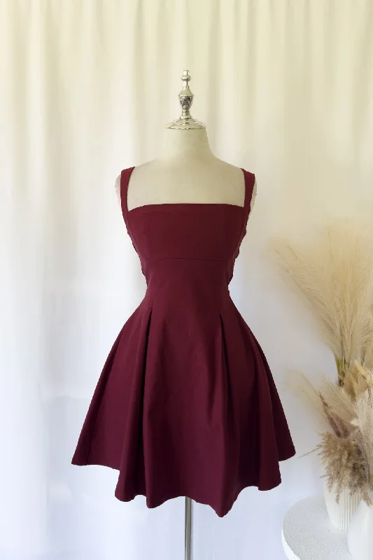 Women's Low-Neck DressesMarlee Mini Dress - Wine