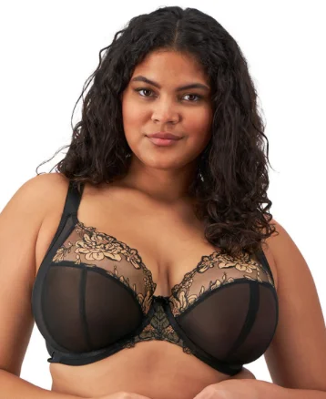 convertible bra for strapless dressesTeagan Plunge Bra EL302602 - Black/Almond