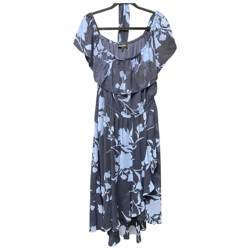 Women's Collarless DressesDress Casual Maxi By Lane Bryant In Blue, Size: 16