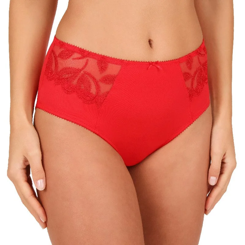 plus-size lace panties with a high-waisted design, full coverage, and tummy control for all-day wearChoice brief 0213208 518 amarena