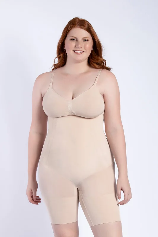 plus-size thigh slimmer with high compressionComfort Evolution Full Body Shaper