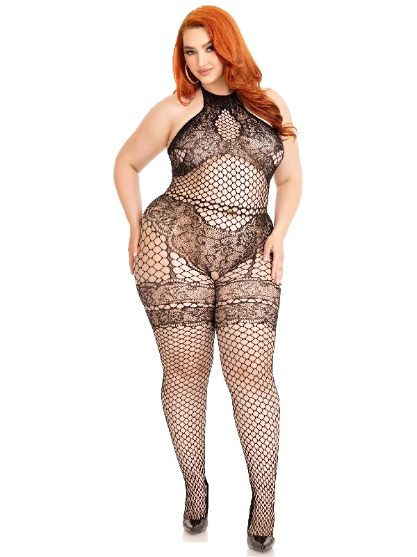 open-bust bodysuit for dressesAll About You Plus Bodystocking