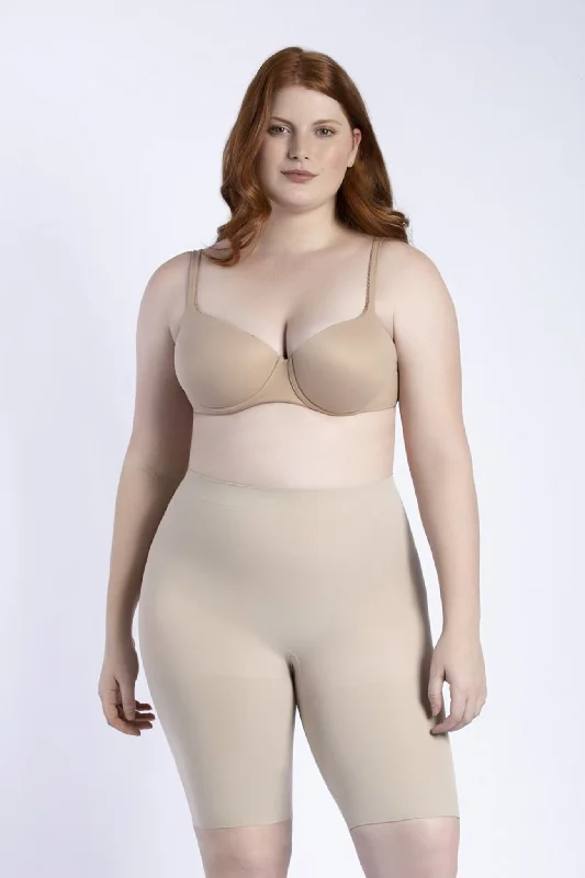 plus-size high-waisted shapewear shortsSecond skin thigh slimmer