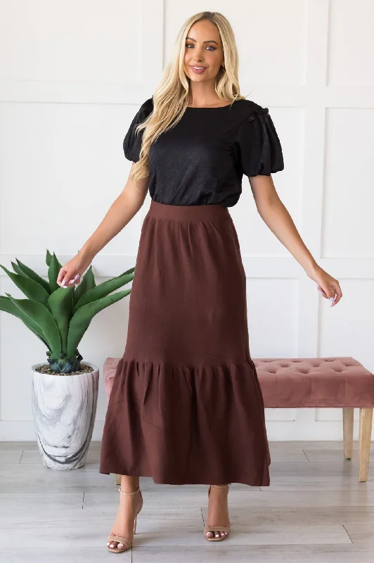 Women's Striped SkirtsPromised High Waist Maxi Skirt