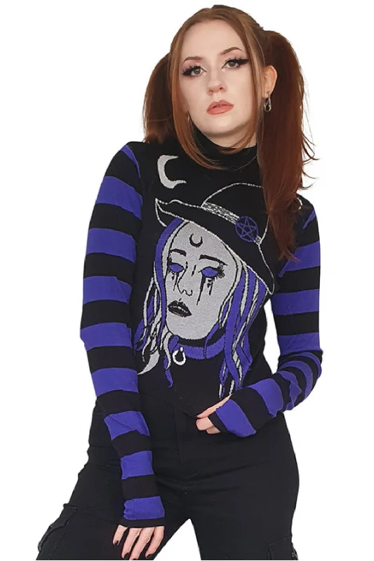 Women's Hooded Sweatshirts with Relaxed WaistLaetitia's Covenstead Striped Jumper