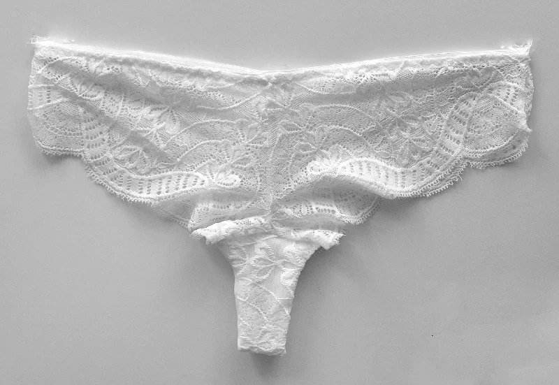 transparent lace thong panties for womenCoco White Boyleg Underwear