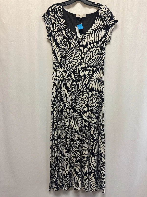 Women's Midi DressesDress Casual Maxi By Loft In Black & White, Size: S