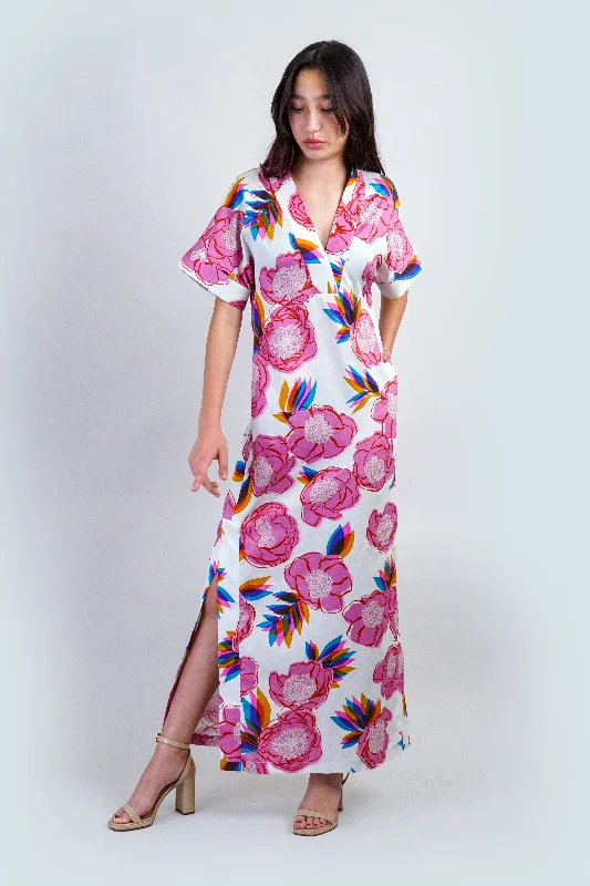 Women's Fit and Flare DressesSummer Garden Kimono Kiko Maxi Dress