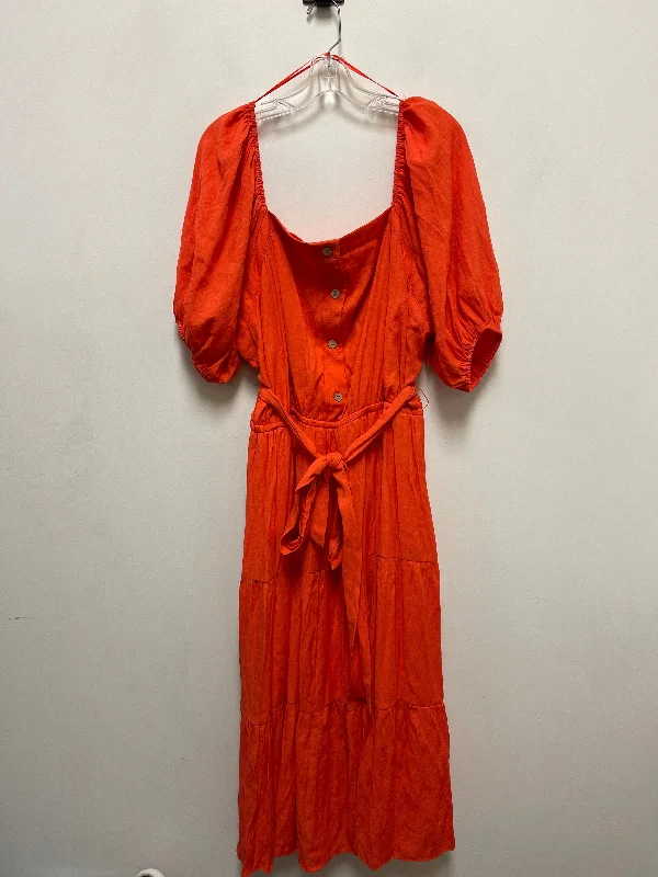 Women's Off-the-Shoulder DressesDress Casual Maxi By Jealous Tomato In Orange, Size: 2x