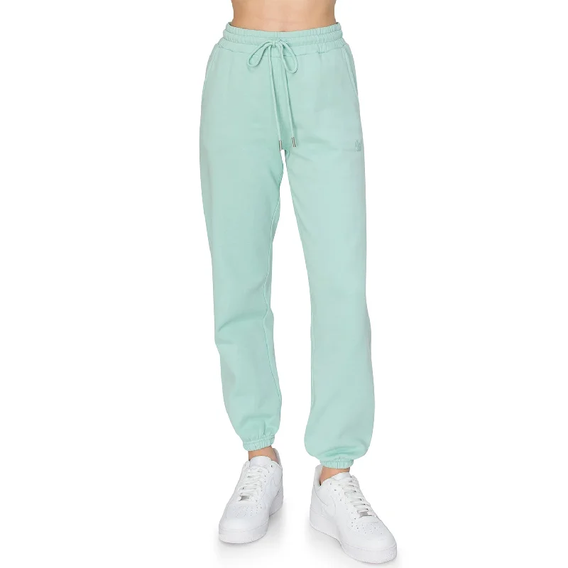 Women's Jodhpurs with Peter Pan CollarCloud Fleece Sweatpants - Adriatic Blue