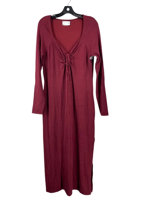 Women's Low-Neck DressesDress Casual Maxi By Asos In Maroon, Size: 14