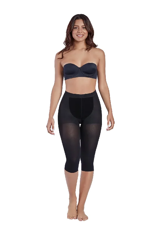 full-body suit with long legs for full coverageThermal butt lift capri