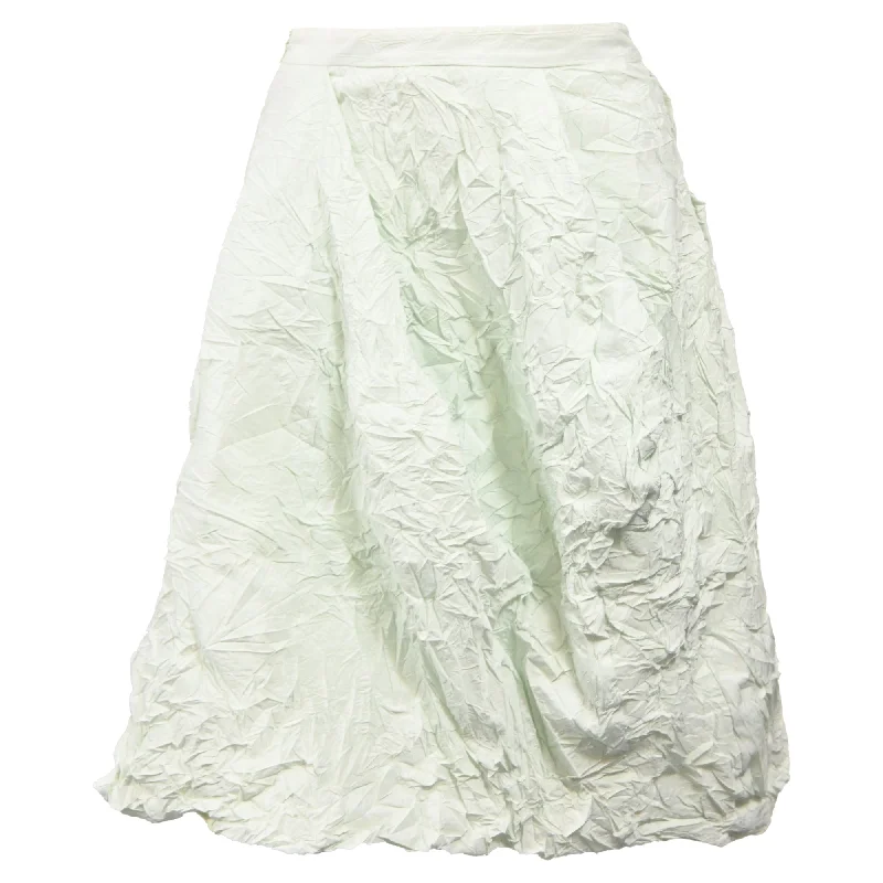 Women's Sporty SkirtsMichael Kors Crinkled Knee-Length Skirt in Mint Polyester