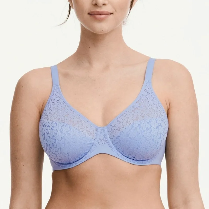 wireless bra with ruched sides for slimmingChantelle Norah Comfort Moulded Bra *FW23 Lilac*