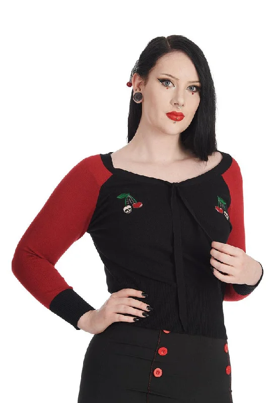 Women's Hooded Sweatshirts with Jacquard LiningCherry Clash Jumper