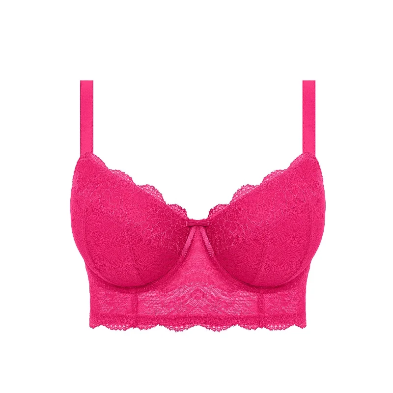 lace overlay braFreya Fancies Longline Bra