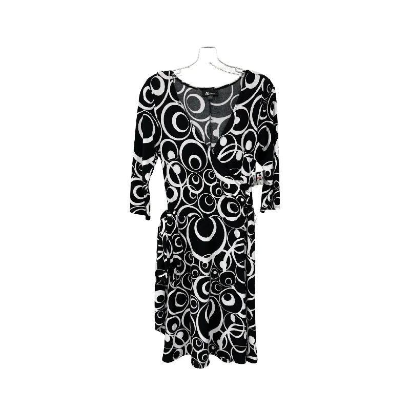 Women's One-Shoulder DressesDress Casual Maxi By Ab Studio In Black & White, Size: S