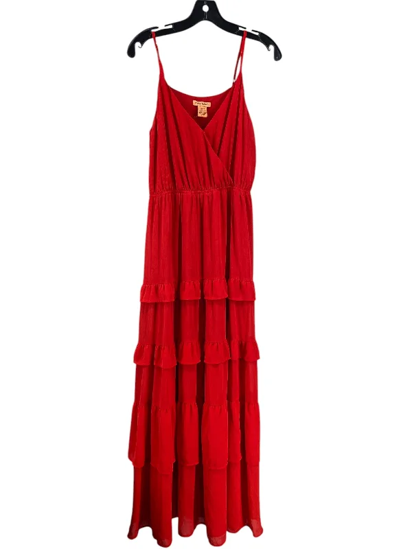 Women's Narrow-Neck DressesDress Casual Maxi By Flying Tomato In Red, Size: L