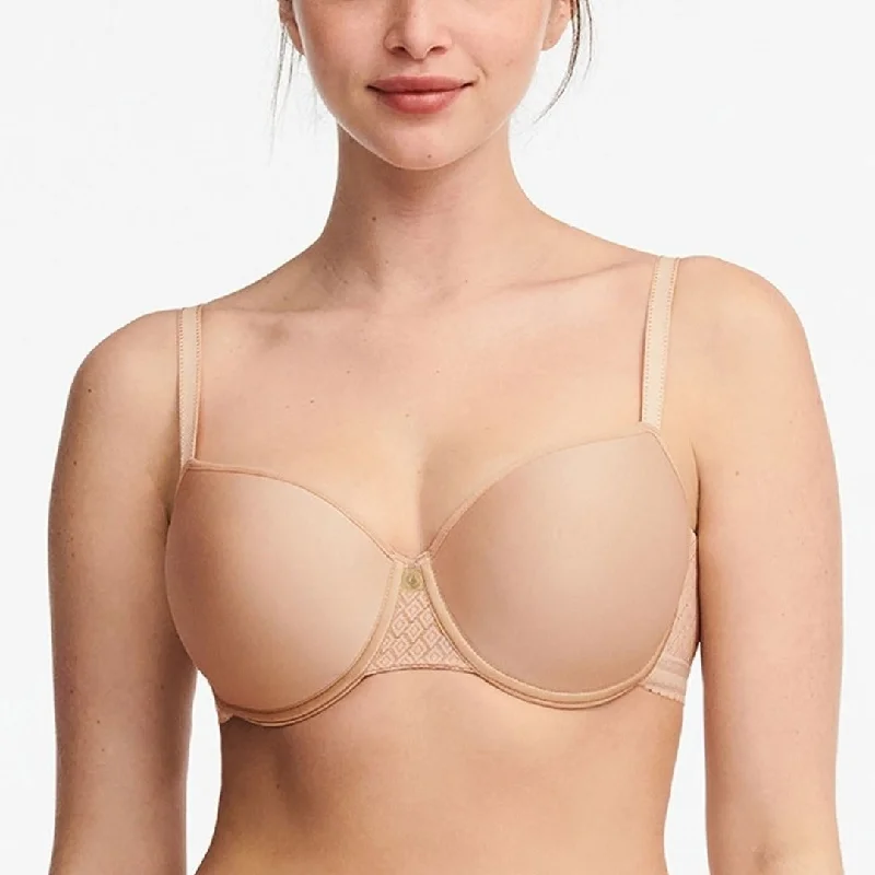 seamless bra with underwire supportChantelle Lucie Lace Memory Foam T-shirt Bra