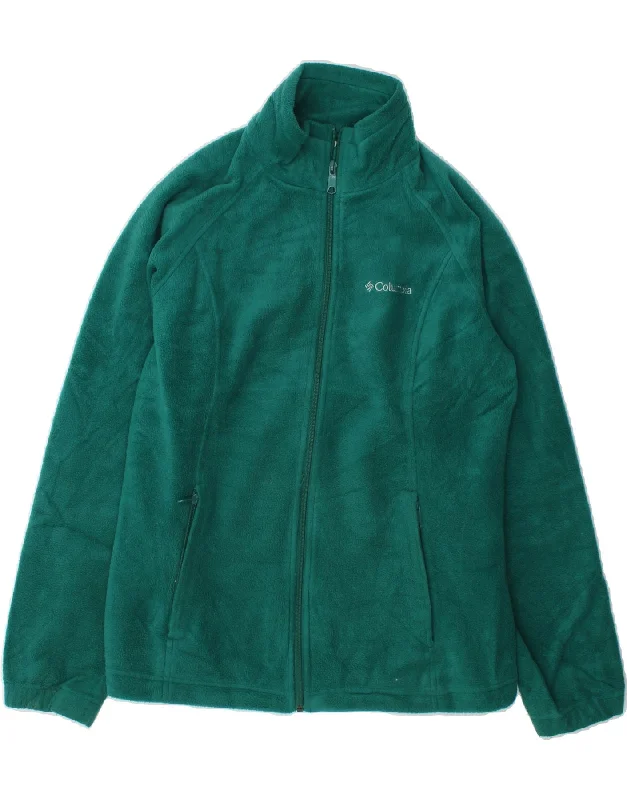 Women's Parka CoatsCOLUMBIA Womens Fleece Jacket UK 16 Large Green Polyester