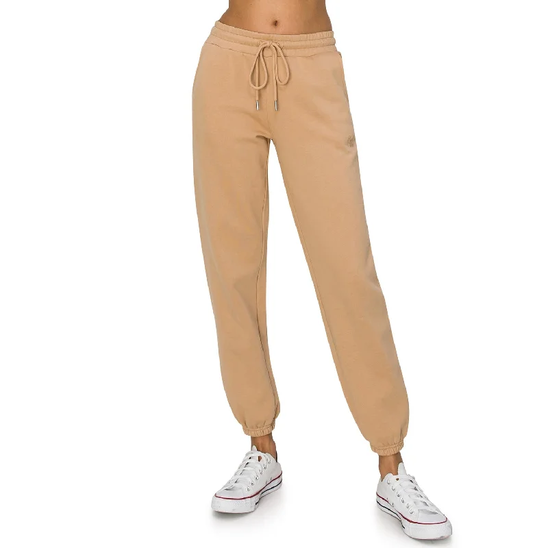 Women's Jodhpurs with V-Shaped CollarCloud Fleece Sweatpants - Tobacco Brown