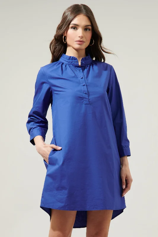 Women's Off-Shoulder DressesCamden Poplin Collared Shirt Dress