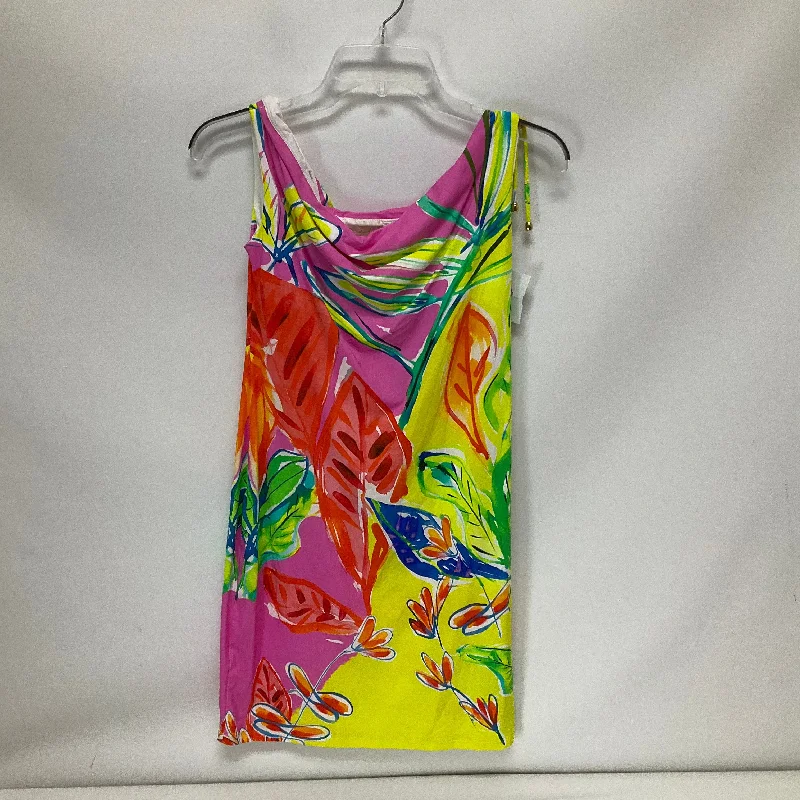 Women's Fit and Flare DressesMulti-colored Dress Casual Short Cma, Size 8