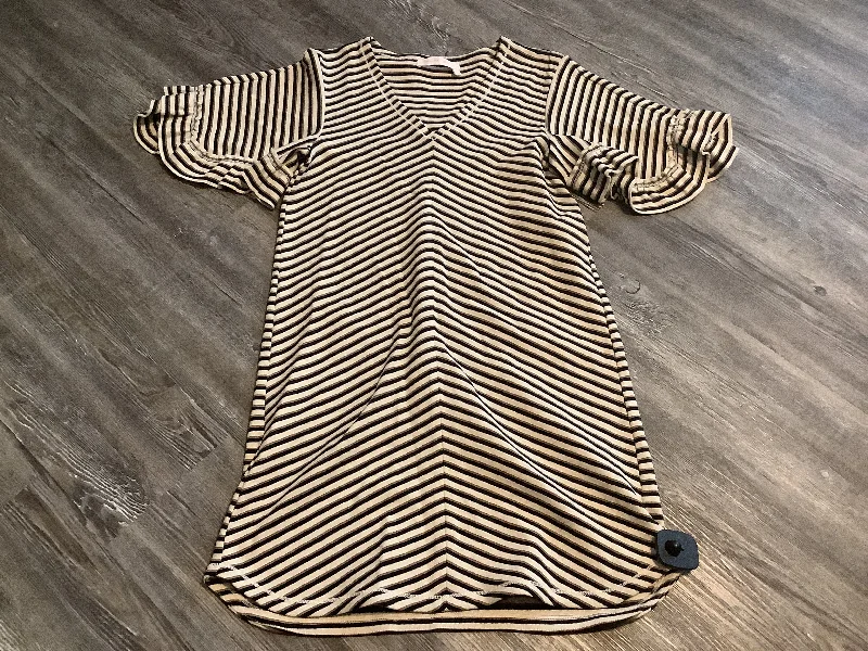 Women's Notched Collar DressesStriped Pattern Dress Casual Short See By Chloe, Size S